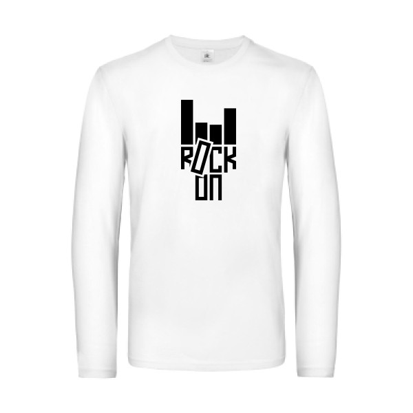 Rock On ! -Tee shirt rock Homme-B&C - E190 LSL