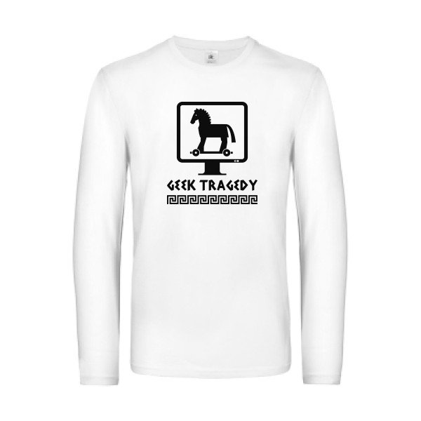 T-shirt manches longues - B&C - E190 LSL - Geek Tragedy
