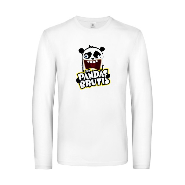The Magical Mystery Pandas Brutis - t shirt idiot -B&C - E190 LSL
