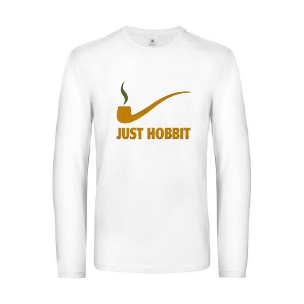 Just Hobbit - T-shirt manches longues seigneur des anneaux Homme - modèle B&C - E190 LSL -thème cinema -