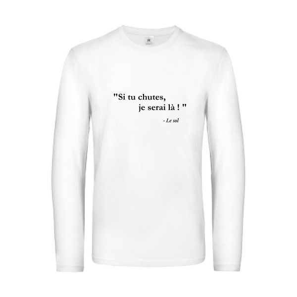 Bim! - T-shirt manches longues avec inscription -Homme -B&C - E190 LSL - Thème humour absurde -