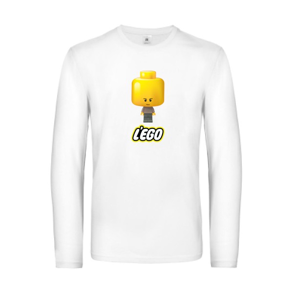 L'EGO-T-shirt manches longues humoristique - B&C - E190 LSL- Thème parodie -