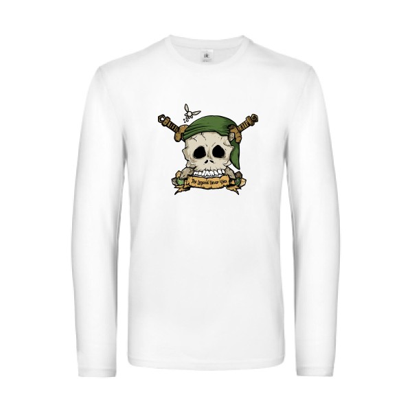 Zelda Skull T-shirt manches longues tete de mort -B&C - E190 LSL