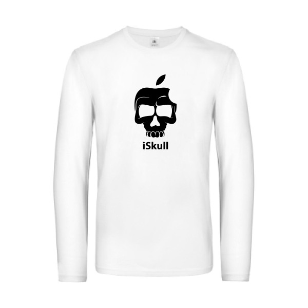 T-shirt manches longues original Homme  - iSkull - 
