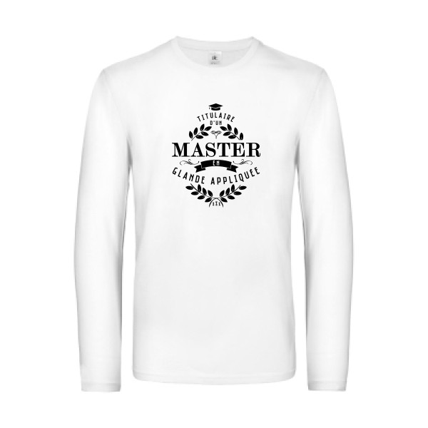 T-shirt manches longues - B&C - E190 LSL - Master en glande appliquée