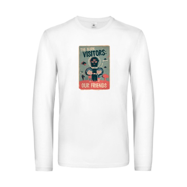 our friends- T-shirt manches longues vintage Homme -B&C - E190 LSL