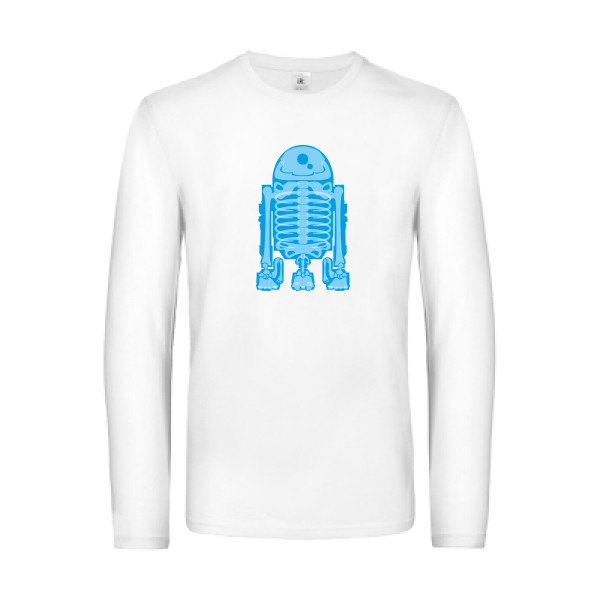 Droid Scan - T-shirt manches longues robot pour Homme -modèle B&C - E190 LSL - thème science fiction-