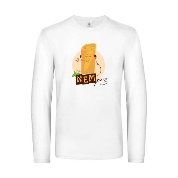 NEMp3-T shirt geek drole - B&C - E190 LSL