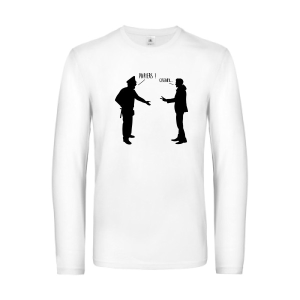 CHIFOUMI - modèle B&C - E190 LSL - T shirt et vêtement cool - thème parodie -