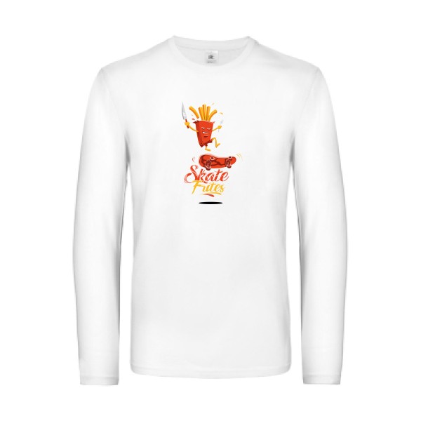 SKATE -T-shirt manches longues geek  -B&C - E190 LSL -thème  humour  - 