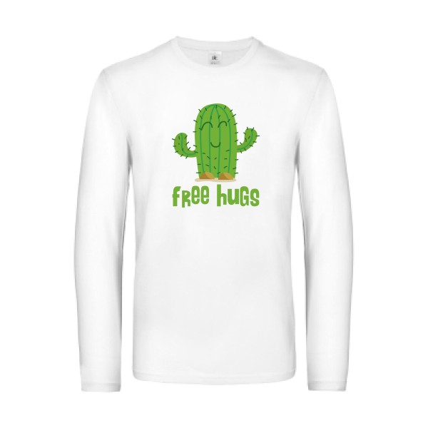 FreeHugs- T-shirt manches longues Homme - thème tee shirt humoristique -B&C - E190 LSL -