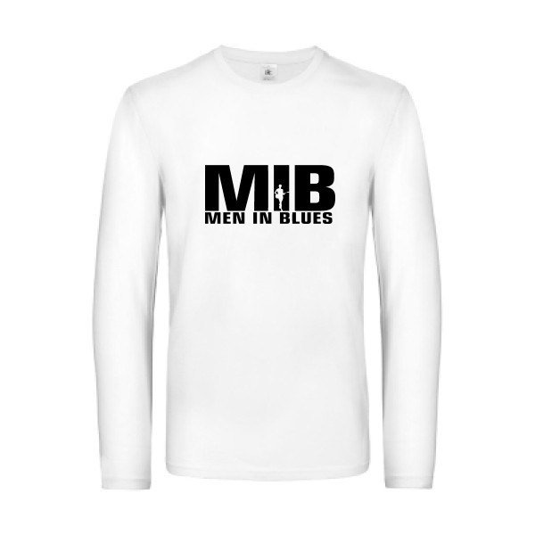 Men in blues - T-shirt thème musique-B&C - E190 LSL - pour Homme