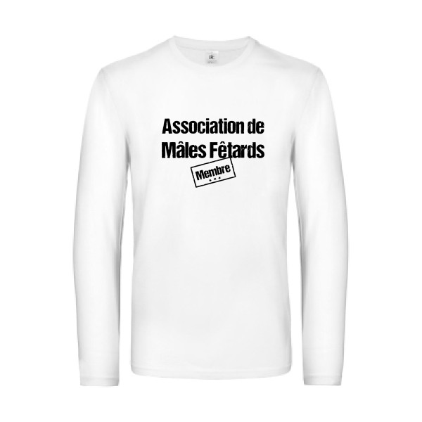 T-shirt manches longues Homme original - Association de Mâles Fêtards -