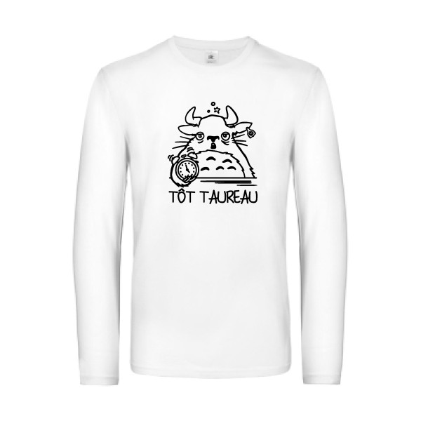 Tot Taureau - Tee shirt rigolo - modèle B&C - E190 LSL -Homme -