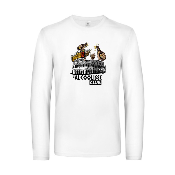 L'ALCOOLIZEE -T-shirt manches longues alcool humour Homme -B&C - E190 LSL -thème alcool humour -