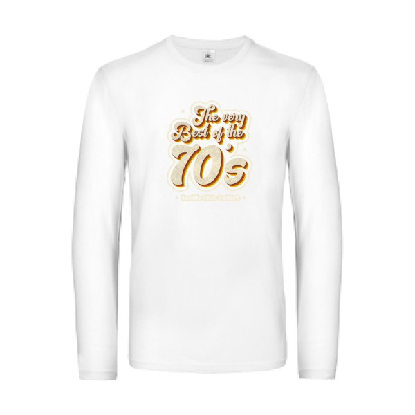 70s - T-shirt manches longues original -B&C - E190 LSL - thème année 70 -