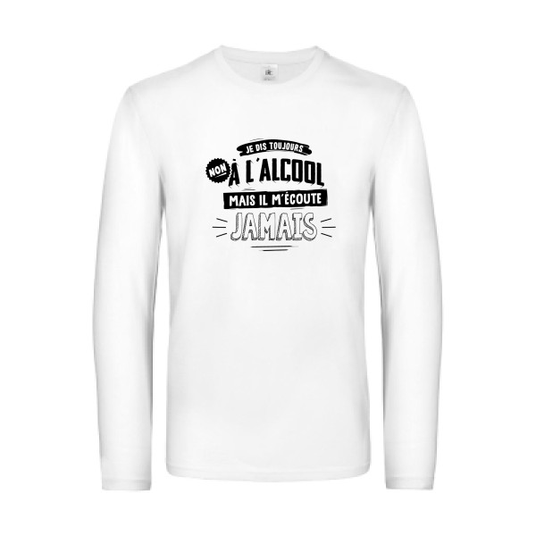T-shirt manches longues - B&C - E190 LSL - Non à l'alcool 
