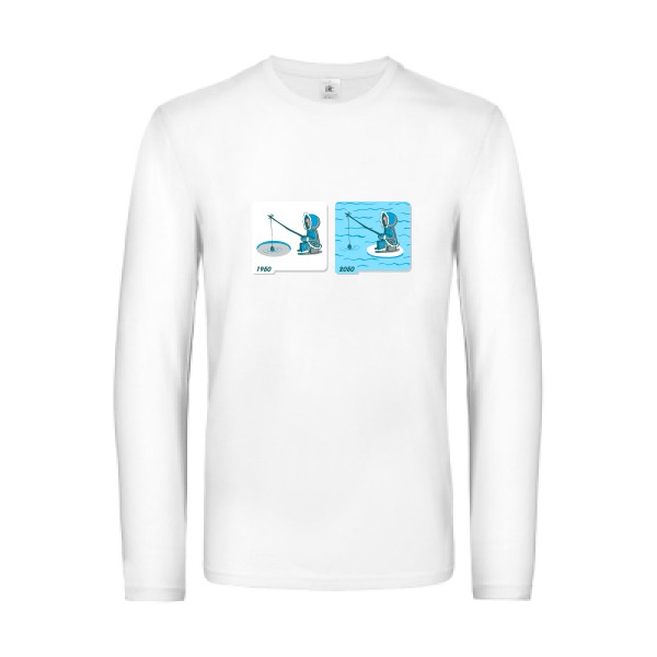 T shirt Homme humour -Fishing in Arctic - B&C - E190 LSL