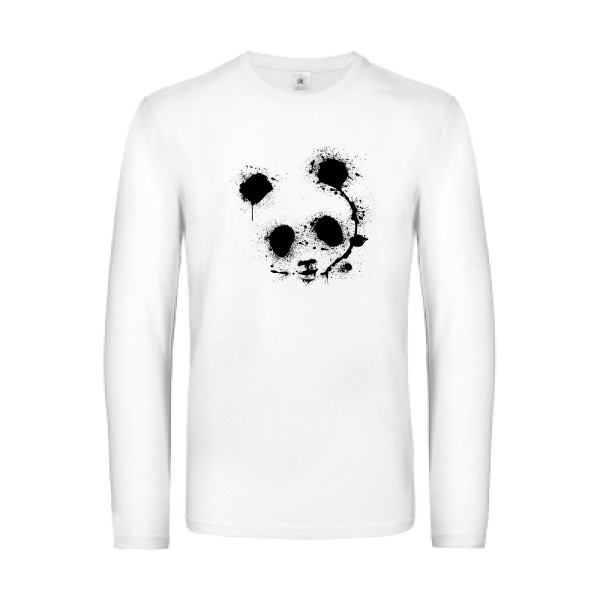 T-shirt manches longues panda - Homme -B&C - E190 LSL 