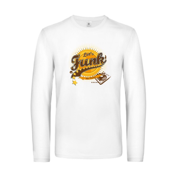 Let's funk - T-shirt manches longues vintage  - modèle B&C - E190 LSL -thème rétro et funky -