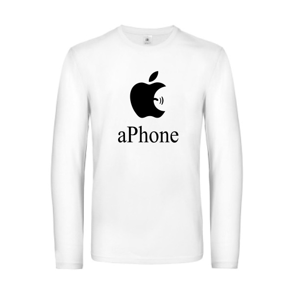aPhone T shirt geek-B&C - E190 LSL