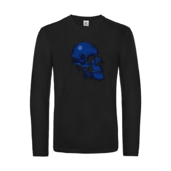 Maiden skull-T-shirt manches longues tete de mort -