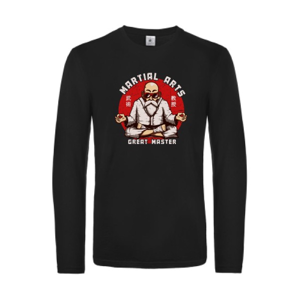 Great Master -T-shirt manches longues Karaté- Homme -B&C - E190 LSL -thème  parodie karaté - 