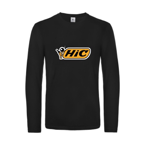 Hic-T-shirt manches longues humoristique - B&C - E190 LSL- Thème vêtement parodie -