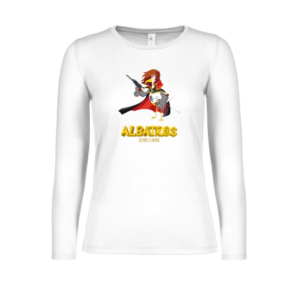 Albatros corsaire de l'espace-t shirt albator-B&C - E150 LSL women 