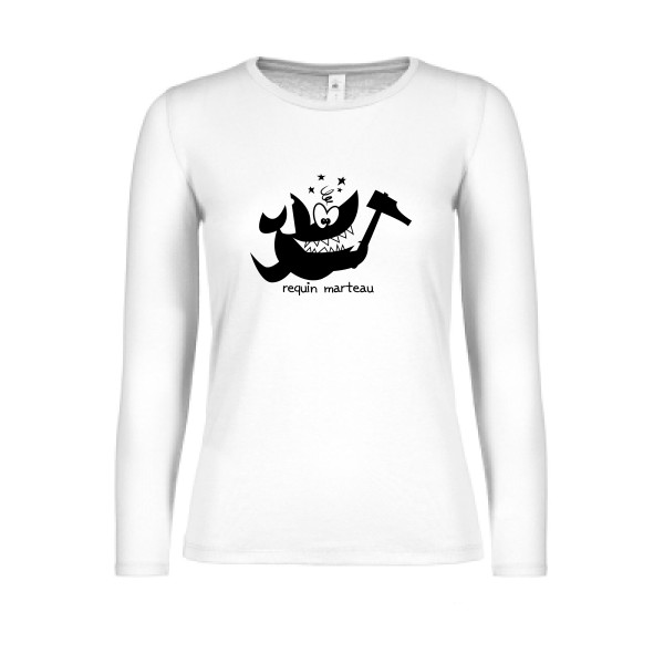 Requin marteau-T shirt marrant-B&C - E150 LSL women 