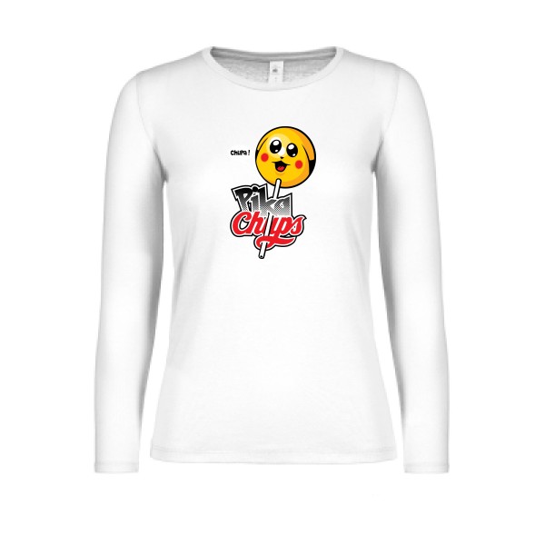 Tee shirt vintage - Pikachups -B&C - E150 LSL women 
