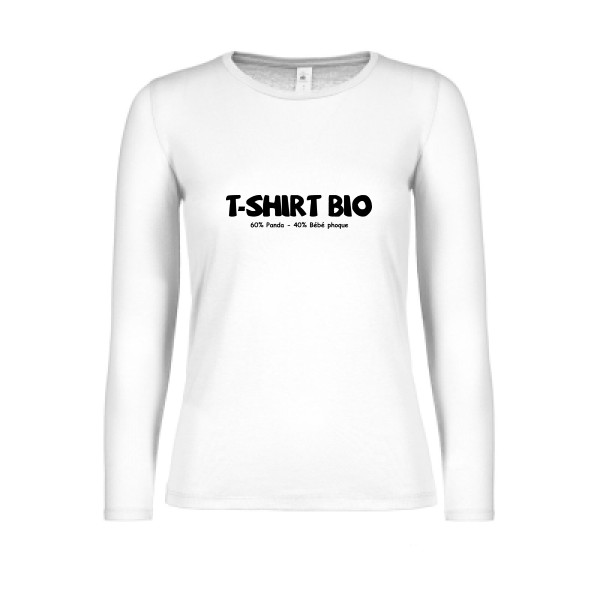 T-Shirt BIO-tee shirt humoristique-B&C - E150 LSL women 