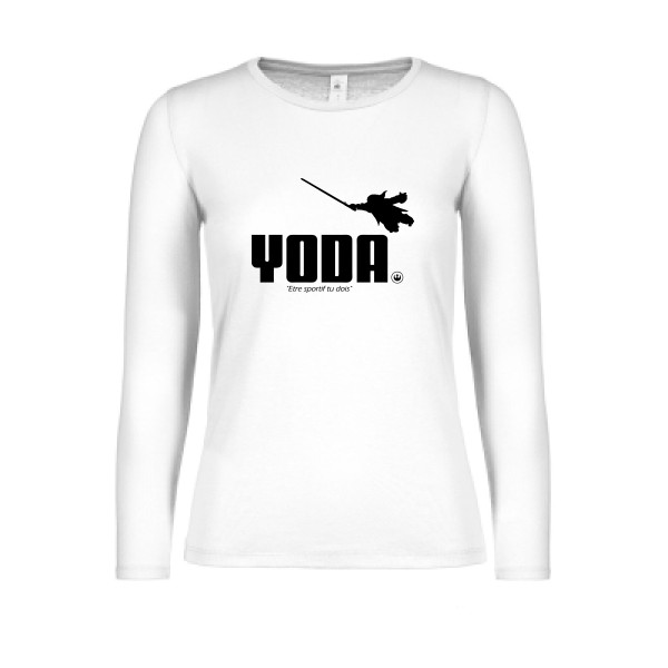 Yoda - star wars T shirt -B&C - E150 LSL women 