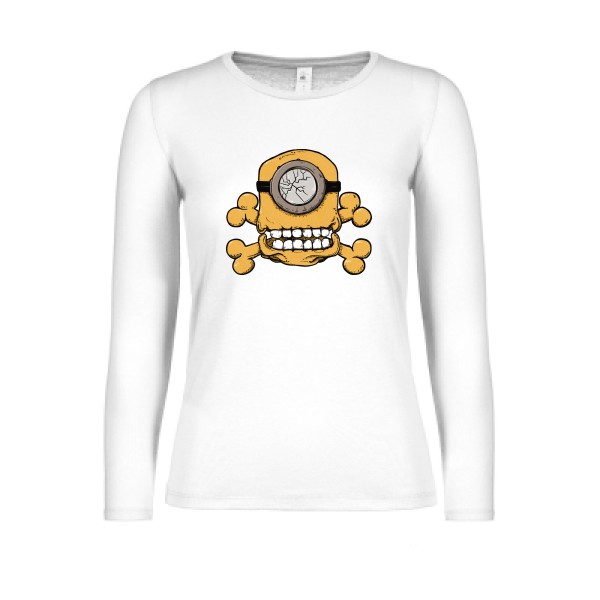 Minion Skull-T shirt minion drole - B&C - E150 LSL women 