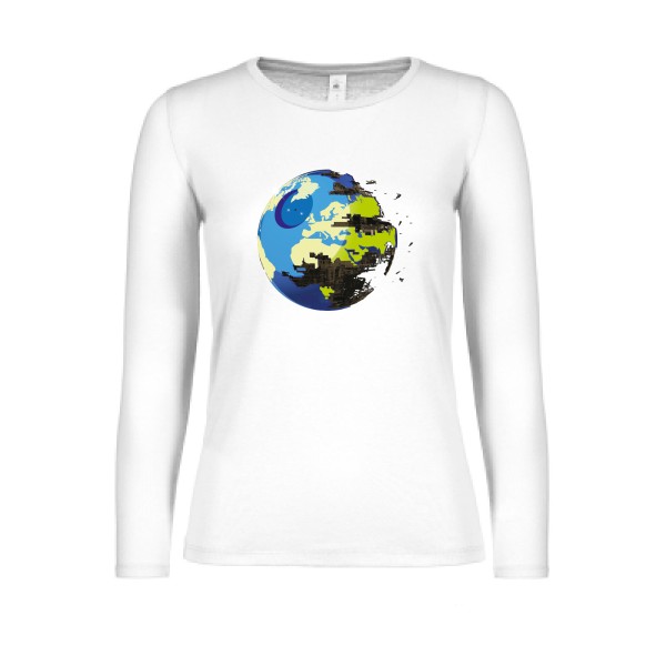 EARTH DEATH - tee shirt original Femme -B&C - E150 LSL women 