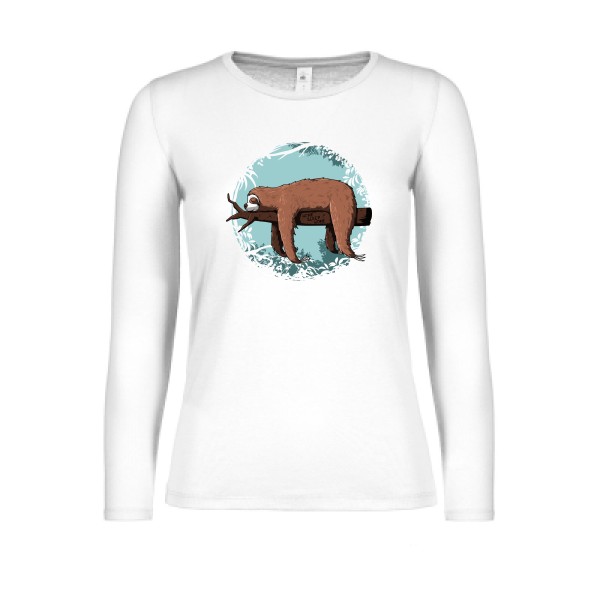 Home sleep home - T- shirt animaux- B&C - E150 LSL women 