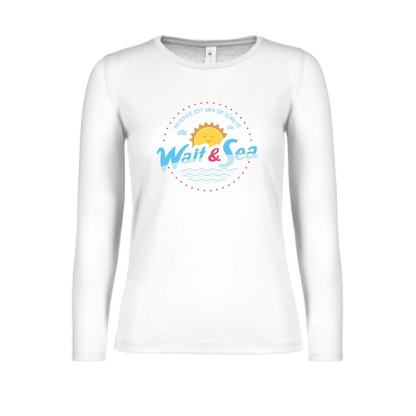  T-shirt femme manches longues léger original Femme  - Wait & Sea - 