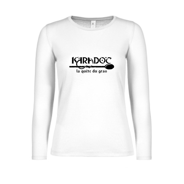 Karadoc -T-shirt femme manches longues léger Karadoc - Femme -B&C - E150 LSL women  -thème  Kaamelott- Rueduteeshirt.com -