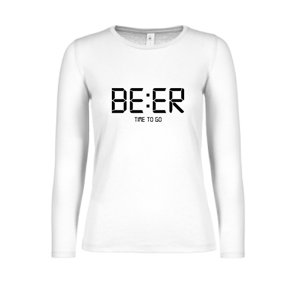 TIME TO GO T shirt biere -B&C - E150 LSL women 