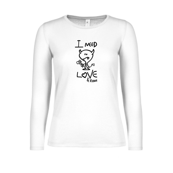T-shirt femme manches longues léger Femme original - LOVER -