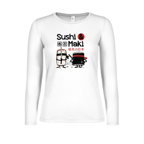 Sushi et Maki-B&C - E150 LSL women  - T-shirts et sweats originaux -