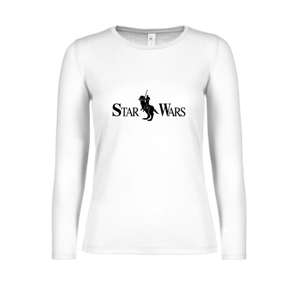 T-shirt femme manches longues léger - B&C - E150 LSL women  - Star wars lauren