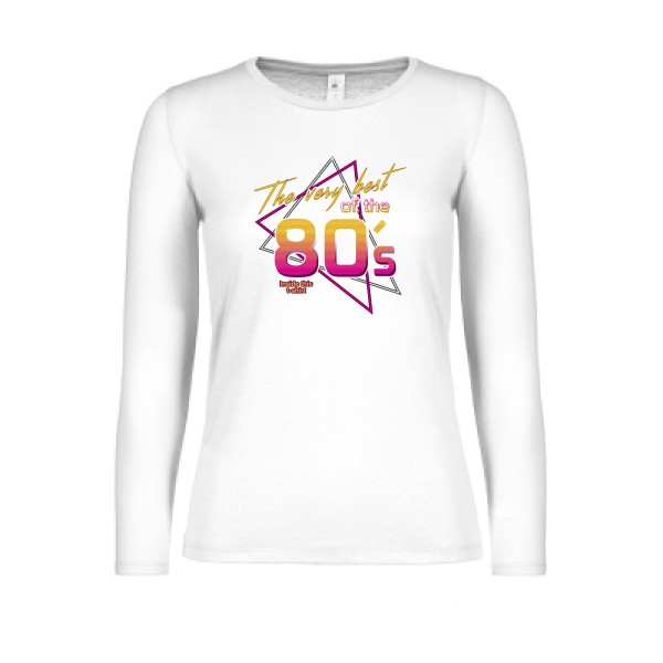 80s -T-shirt femme manches longues léger original vintage - B&C - E150 LSL women  - thème vintage -