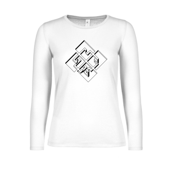 T-shirt femme manches longues léger - B&C - E150 LSL women  - Fatal Labyrinth