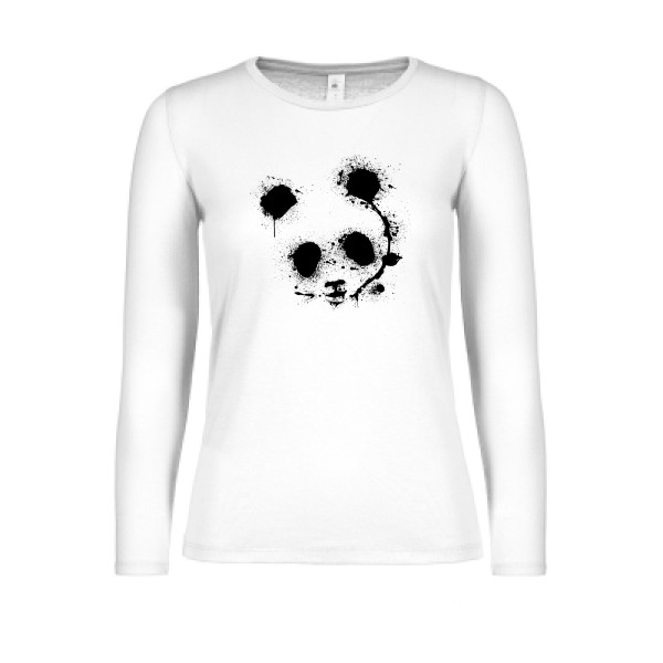 T-shirt femme manches longues léger panda - Femme -B&C - E150 LSL women  