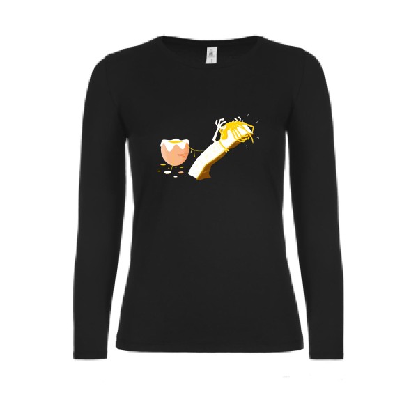 Facehugger'eggs - T-shirt femme manches longues léger Femme imprimé- B&C - E150 LSL women  - thème inclassable et imprimé -