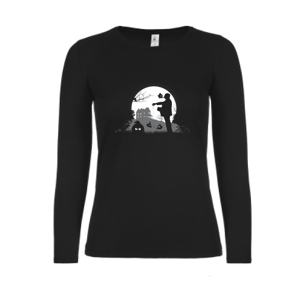 angry hitch2 - T-shirt femme manches longues léger original Femme  -B&C - E150 LSL women  - Thème original et vintage -