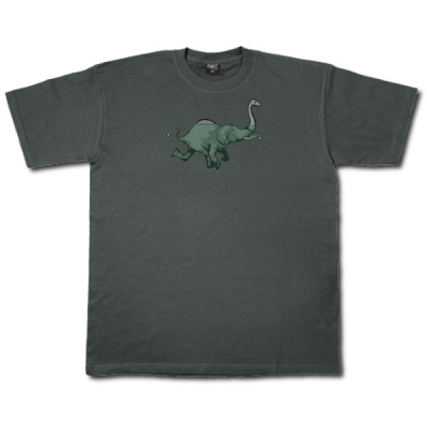 Loch Ness Attraction -T-shirt geek original Homme  -Fruit of the loom 205 g/m² -Thème geek original -