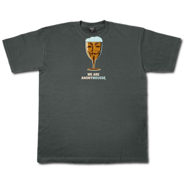 anonymous t shirt biere - anonymousse -Fruit of the loom 205 g/m²