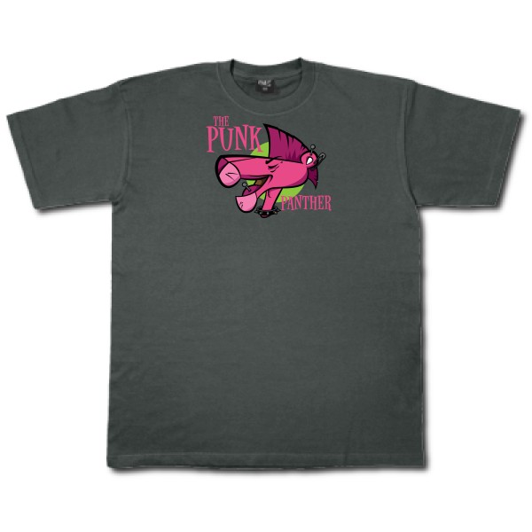 The Punk Panther - T shirt anime-Fruit of the loom 205 g/m²